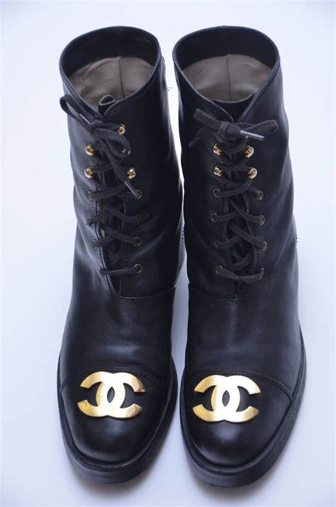 chanel combat boot|vintage chanel combat boots.